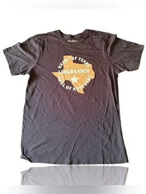 Wild Turkey Longbranch T-Shirt Mens Size L Black Graphic Whiskey Texas